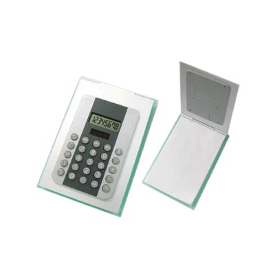 Memo pad with calculator